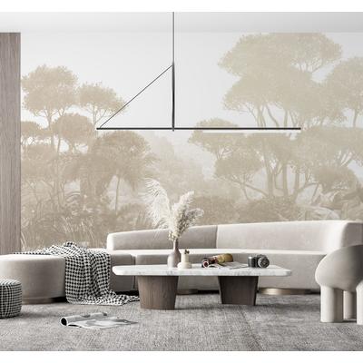 Beige Color Tropical Forest Jungle wallpaper  design , For Digital Print. Digital File.