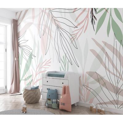 Colorful Leaves Wallpaper Design Layered File