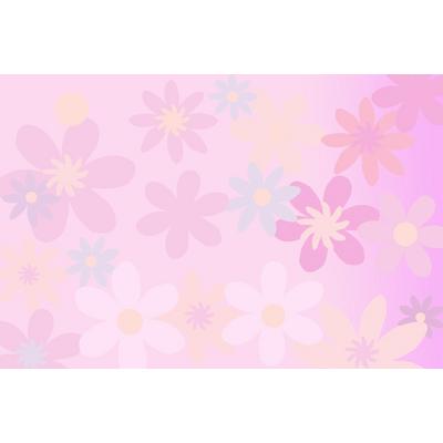 Cute Pink Flowers Kids wallpaper design - Digital file