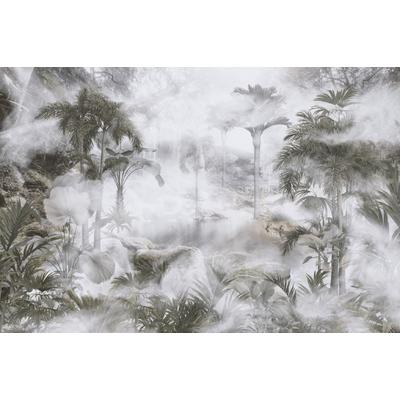 Foggy forest landscape wallpaper design  Digital File