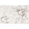  3D beige Flowers  wallpaper design Digital file