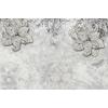  3D Silver  Flowers  wallpaper design Digital file
