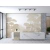 Beige Color Tropical Forest Jungle wallpaper  design , For Digital Print. Digital File.