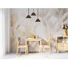 Big Gold Leaves Wallpaper Design Layered File