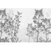 Black - White Trees and Leaves Wallpaper Design Layered File