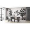 Black white Tropical trees wallpaper design  Digital File