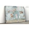 Blue Sky , Cute animals and Biplanes Children's room wallpaper design