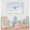 Blue Sky, Winged Biplanes for children's rooms design , For Digital Print. Digital File.