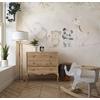 cheerful animals on a rope children's room wallpaper design layered file