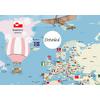 Colorful Educational world map for Kids rooms design , For Digital Print. Digital File , Layered File