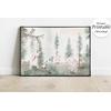 Cute animals among trees and leaves - children's room wallpaper design. Layered File