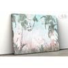 Cute animals among trees and leaves - children's room wallpaper design.