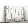 Cute animals among trees and leaves - children's room wallpaper design. Layered File