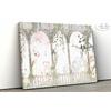 Cute animals between columns - children's room wallpaper design.