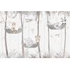Cute Animals lying in a hammock among the trees, children's room wallpaper design, layered file.