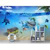 Cute fish underwater Kids room wallpaper design Digital File
