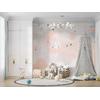 Cute Rabbit on the Moon for children's rooms design , For Digital Print. Digital File.