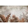 Dark Brown Leaves Wallpaper Design Layered File