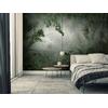 Dark Green Tropical Forest Jungle wallpaper  design , For Digital Print. Digital File.