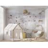 Educational world map for Kids rooms design , For Digital Print. Digital File , Layered File