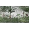Egzotic Tropical Forest Jungle wallpaper  design , For Digital Print. Digital File.