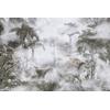 Foggy forest landscape wallpaper design  Digital File