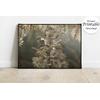 Gold Tropical Leaves wallpaper design , For Digital Print. Digital File.
