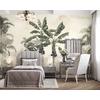 Green Banana Tree Leaves Wallpaper Design Layered File