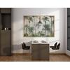 Green Brown Tropical Trees wallpaper  design , For Digital Print. Digital File.