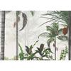 Green Brown Tropical Trees wallpaper  design , For Digital Print. Digital File.
