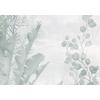 Green Tropical Trees and Leaves wallpaper  design , For Digital Print. Digital File.