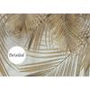 Large Gold Leaves Wallpaper Design Layered File