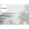 Layered File of Large Tropical Leaves in Dark Tones