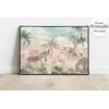Safari animals among trees, children's room wallpaper design, layered file.