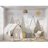 Soft Colored Mountains Children's Room Wallpaper Design