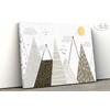 Soft Colored Mountains Children's Room Wallpaper Design