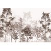 Brown Tropical Forest  wallpaper design , For Digital Print. Digital File.