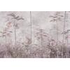 Tropical Forest Landscape Wallpaper Design in Soft Pink Tones