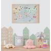 World map children's rooms design , For Digital Print. Digital File